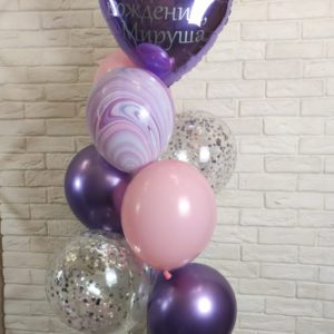 Фонтан из шаров на день рождения