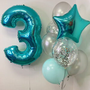 Набор шаров с цифрой на день рождения для девочки или мальчика